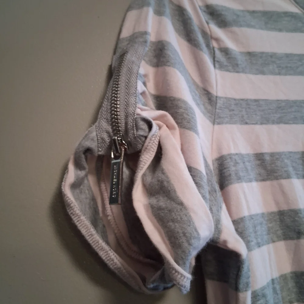 Michael Kors Pink and Gray Striped Tee